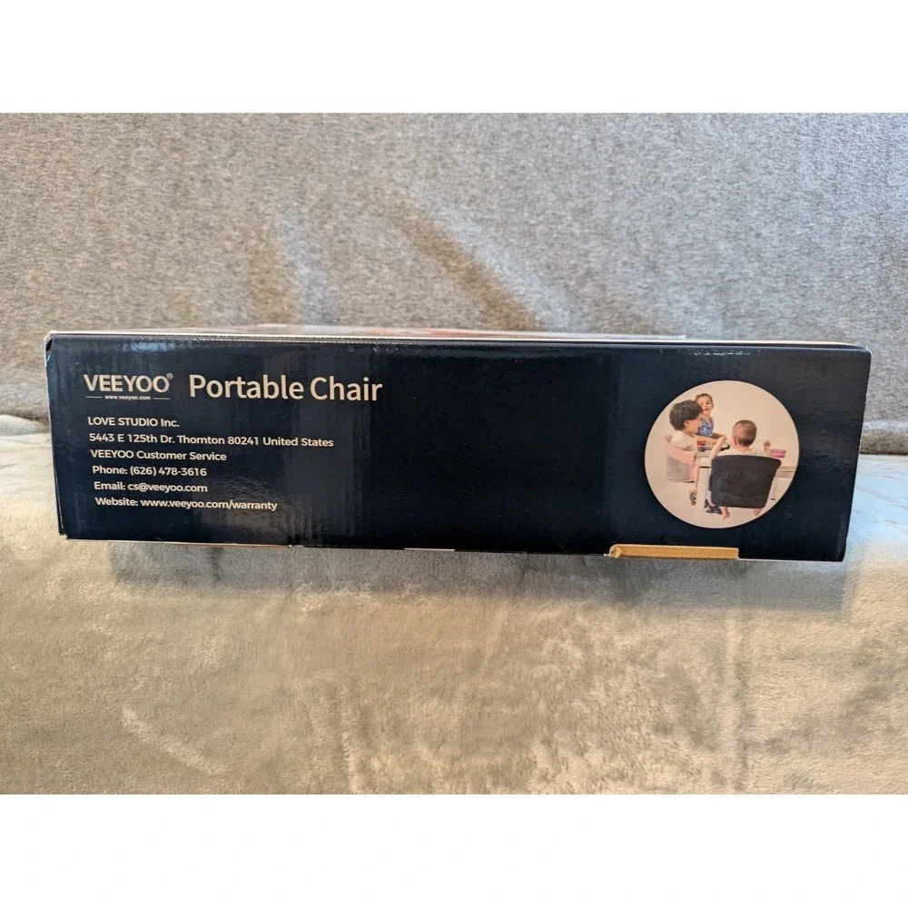 Veeyoo Hook On High Chair Portable For Travel Or Restaurants White NIB